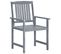 Chaises De Jardin Avec Coussins 8 PCs Bois D'acacia Solide Gris