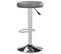 Tabourets De Bar 2 PCs Gris Similicuir