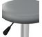 Tabourets De Bar 2 PCs Gris Similicuir