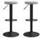 Tabourets De Bar 2 PCs Gris Clair Velours