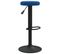 Tabourets De Bar 2 PCs Bleu Velours