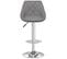 Tabourets De Bar Lot De 2 Gris Similicuir