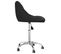 Chaise De Bureau Pivotante Noir Similicuir