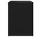 Tables De Chevet 2 PCs Noir 40x30x40 Cm Aggloméré