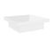 Table Basse Blanc Brillant 90x90x28 Cm Aggloméré