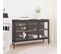 Buffet Anthracite 105x35x70 Cm Acier Et Verre