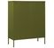 Commode Vert Olive 80x35x101,5 Cm Acier