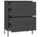 Commode Anthracite 80x35x101,5 Cm Acier