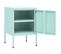 Table De Chevet Vert Menthe 35x35x51 Cm Acier