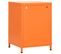 Table De Chevet Orange 35x35x51 Cm Acier