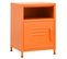 Table De Chevet Orange 35x35x51 Cm Acier