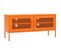 Meuble TV Orange 105x35x50 Cm Acier