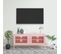 Meuble TV Rose 105x35x50 Cm Acier