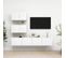 Ensemble De Meuble TV 4 PCs Blanc Aggloméré