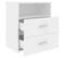 Tables De Chevet 2 PCs Blanc 50x32x60 Cm