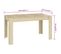 vidaXL Table à Manger Rectangulaire Chêne Sonoma 140x74,5x76 cm Bois d'Ingénierie Dîner Repas