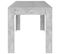 vidaXL Table à Manger Rectangulaire Gris Béton 140x74,5x76 cm Bois d'Ingénierie Dîner Repas Cuisine