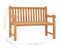 Banc De Jardin 114 Cm Bois De Teck Solide