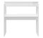 Table Console Blanc Brillant 80x30x80 Cm Aggloméré