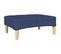 Repose-pied Bleu 78x56x32 Cm Tissu