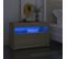 Table De Chevet Avec Lumières LED Chêne Sonoma 60x35x40 Cm