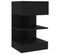 Tables De Chevet 2 PCs Noir 40x35x65 Cm