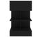 Tables De Chevet 2 PCs Noir 40x35x65 Cm