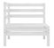 Salon De Jardin 3 PCs Bois De Pin Massif Blanc