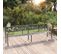 Banc Double De Jardin 246 Cm Gris Acier