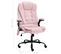 Chaise De Bureau De Massage Rose Velours