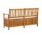 Banc De Rangement Avec Coussin 148 Cm Bois D'acacia Solide