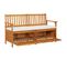 Banc De Rangement Avec Coussin 148 Cm Bois D'acacia Solide