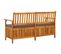 Banc De Rangement Avec Coussin 148 Cm Bois D'acacia Solide