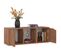 Meuble TV Chêne Marron 88,5x27,5x30,5 Cm Aggloméré