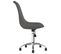 Chaise Pivotante De Bureau Gris Foncé Tissu