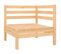 Salon De Jardin 3 PCs Bois De Pin Massif