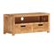 Meuble TV 88x35x40 Cm Bois D'acacia Massif