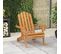 Chaise De Jardin Adirondack Bois D'acacia Massif