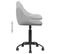 Chaise De Bureau Gris Clair Velours