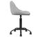 Chaise De Bureau Gris Clair Velours