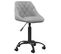 Chaise De Bureau Gris Clair Velours