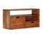 Meuble TV 80x30x42 Cm Bois D'acacia Massif