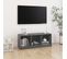 Meuble TV Gris 104x33x41 Cm Bois De Pin Massif