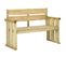 Banc De Jardin 121 Cm Bois De Pin Imprégné