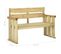 Banc De Jardin 121 Cm Bois De Pin Imprégné