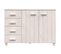 Buffet Molde Blanc 113x40x80 Cm Bois Massif De Pin