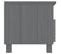 Meuble TV Hamar Gris Foncé 106x40x40 Cm Bois Massif De Pin