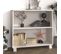 Buffet Hamar Blanc 85x35x80 Cm Bois Massif De Pin