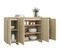 Buffet Chêne Sonoma 135x41x75 Cm Bois D'ingénierie