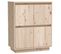 Buffet 60x34x75 Cm Bois Massif De Pin